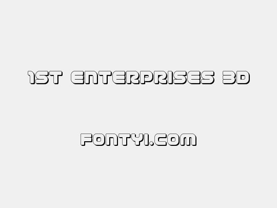 1st Enterprises 3D