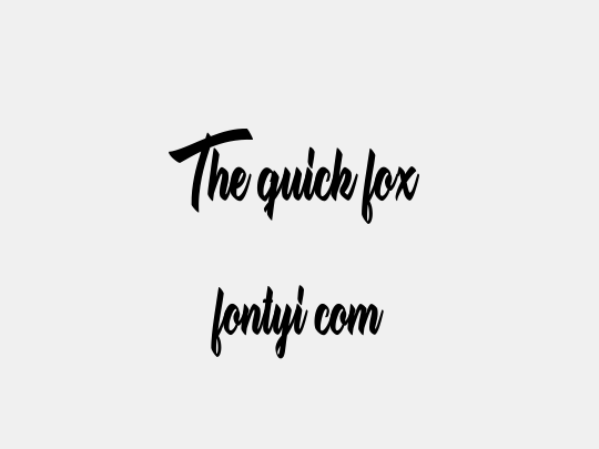 The quick fox