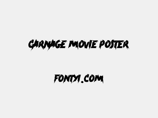 Carnage Movie Poster
