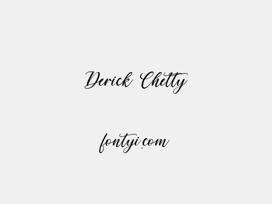 Derick Chetty
