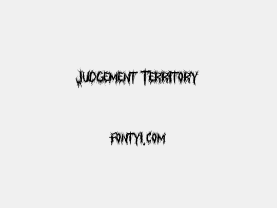 Judgement Territory
