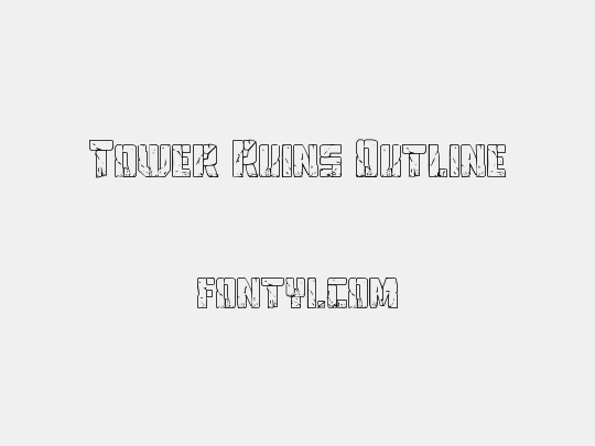 Tower Ruins Outline