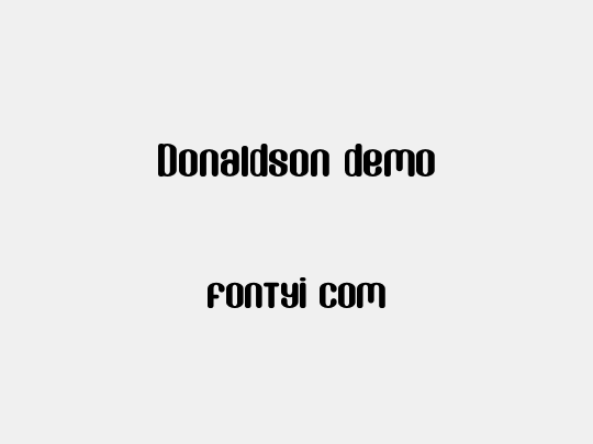 Donaldson demo