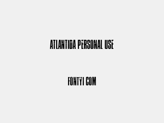 Atlantida PERSONAL USE