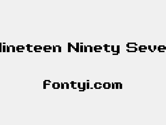 Nineteen Ninety Seven