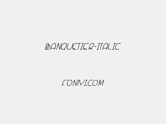 Banquetier-Italic