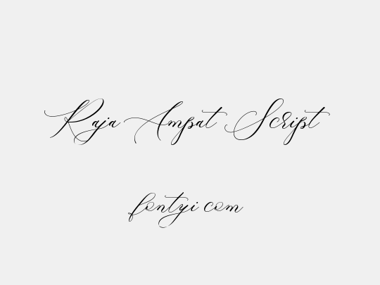 Raja Ampat Script