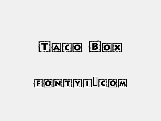 Taco Box