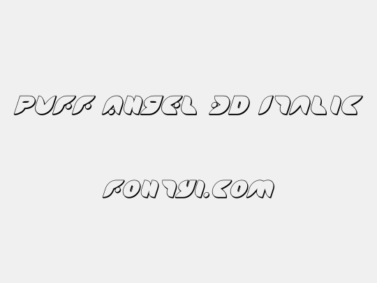 Puff Angel 3D Italic