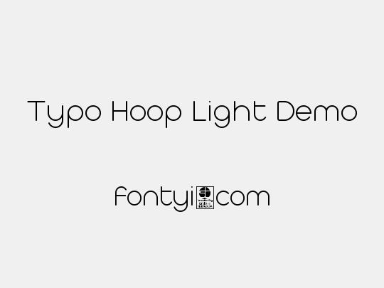 Typo Hoop Light Demo