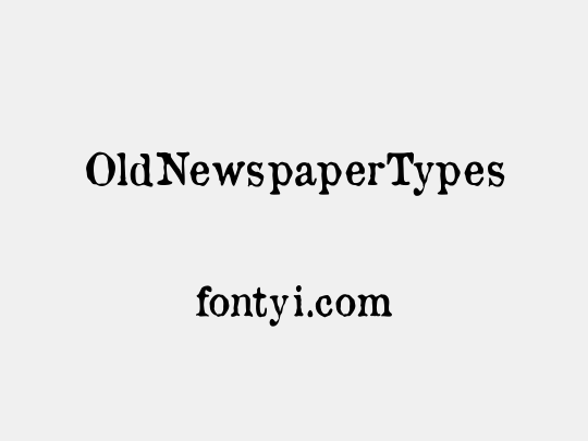 OldNewspaperTypes
