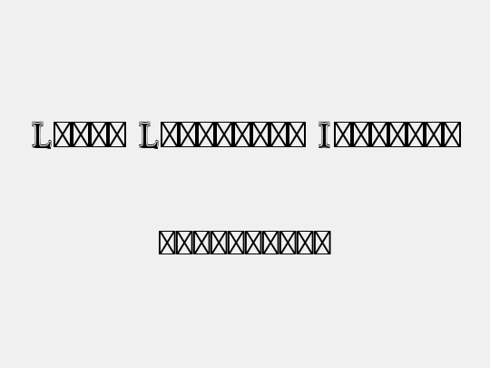 Linux Libertine Initials