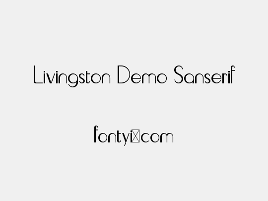 Livingston Demo Sanserif