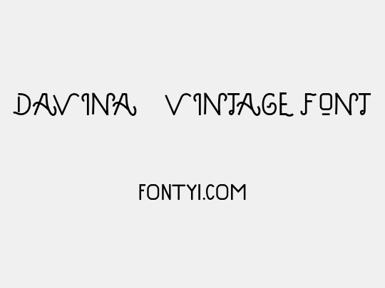 DAVINA - VINTAGE FONT