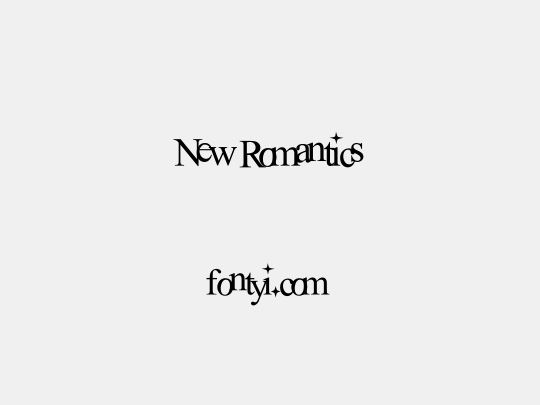New Romantics