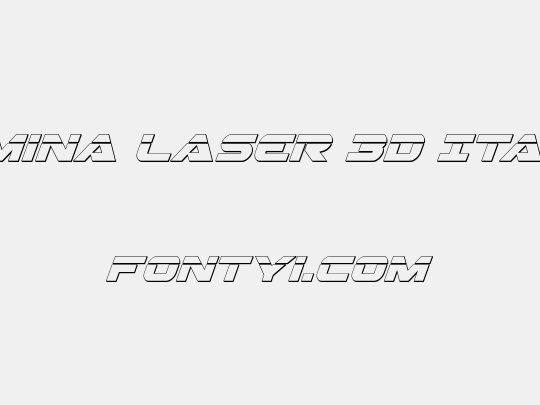 Gemina Laser 3D Italic