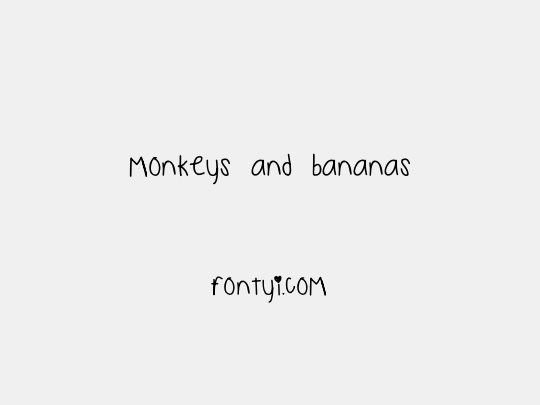 monkeys and bananas