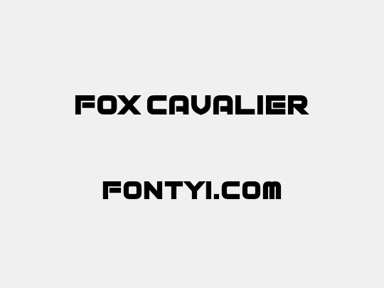 Fox Cavalier