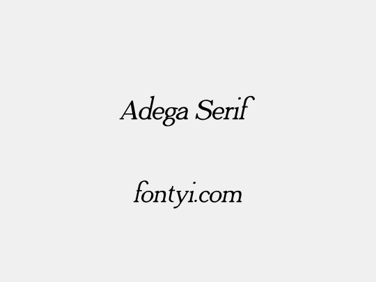 Adega Serif