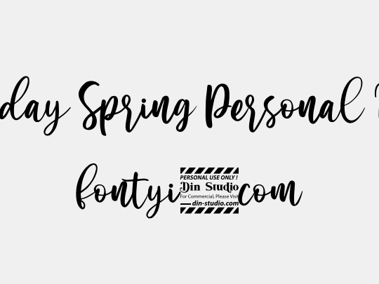 Sunday Spring Personal Use