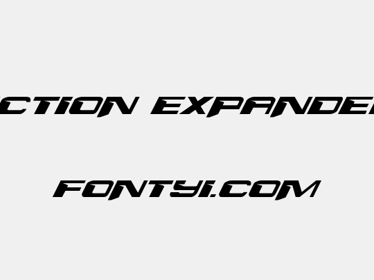 Interdiction Expanded Italic