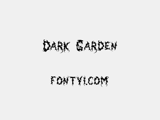Dark Garden