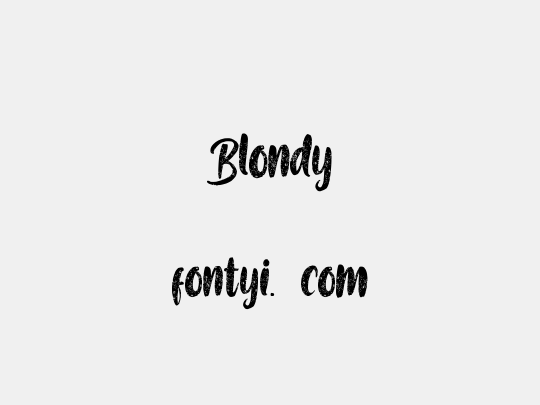 Blondy