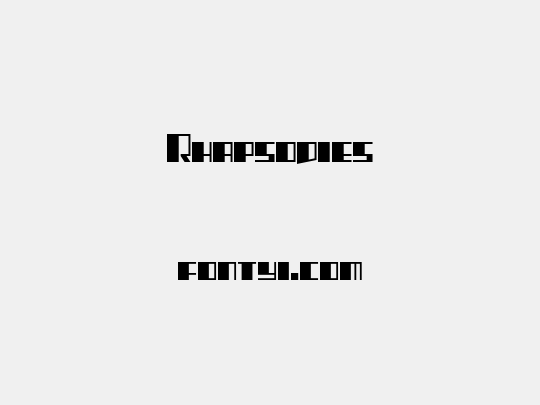 Rhapsodies