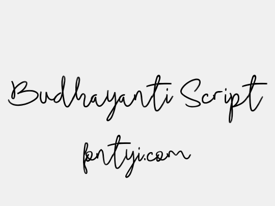 Budhayanti Script