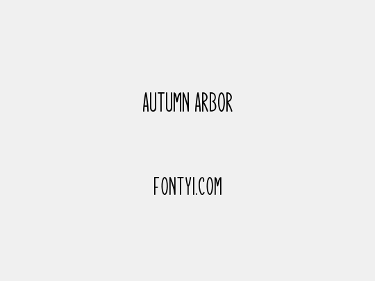 Autumn Arbor