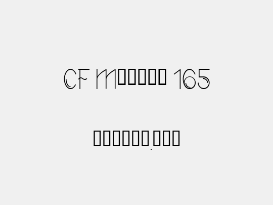 CF Modern 165