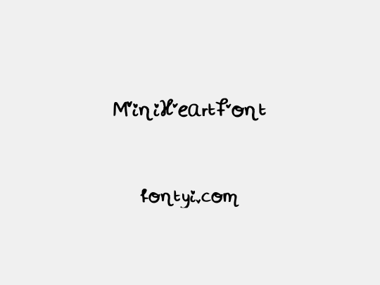 MiniHeartFont