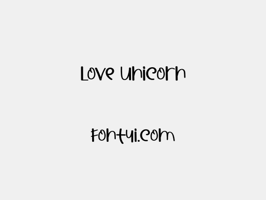 Love Unicorn
