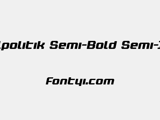 Realpolitik Semi-Bold Semi-Italic