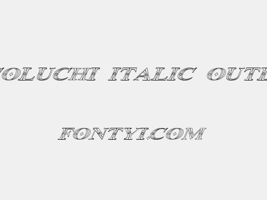 Occoluchi Italic Outline