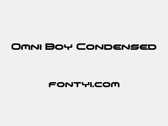 Omni Boy Condensed