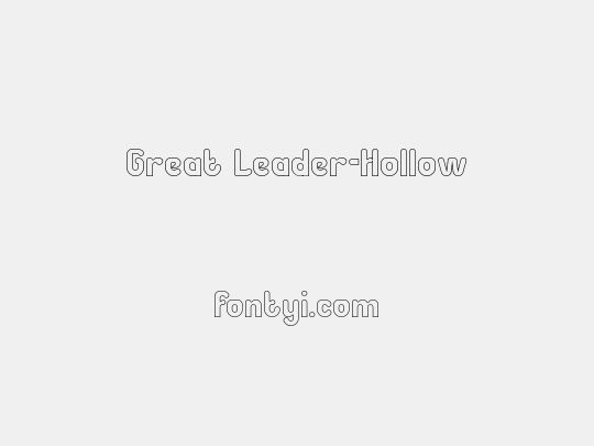 Great Leader-Hollow