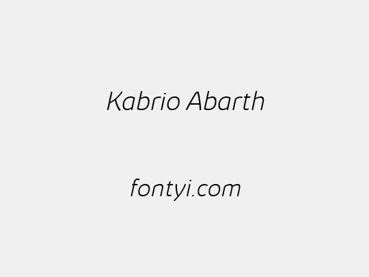 Kabrio Abarth