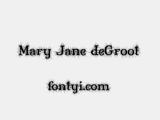 Mary Jane deGroot