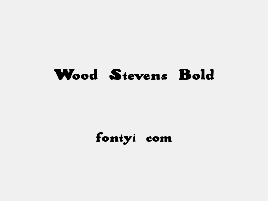 Wood Stevens Bold