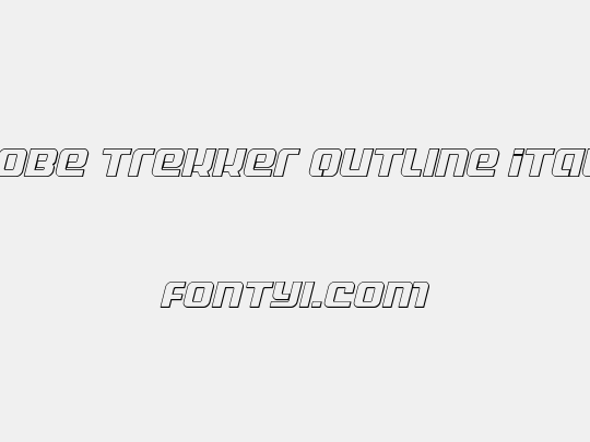 Globe Trekker Outline Italic