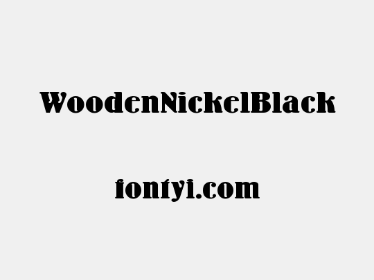 WoodenNickelBlack