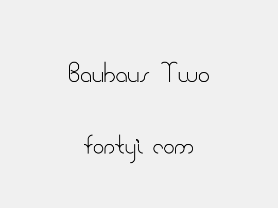 Bauhaus Two