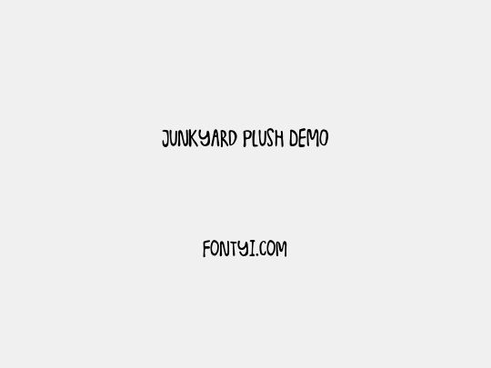 Junkyard Plush DEMO