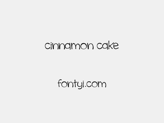 cinnamon cake
