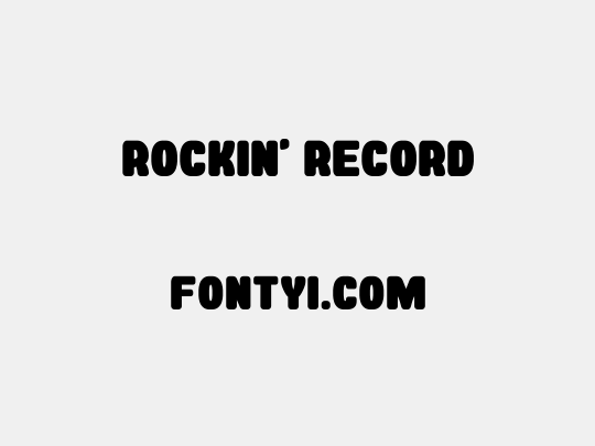 Rockin' Record