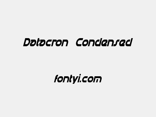 Datacron Condensed