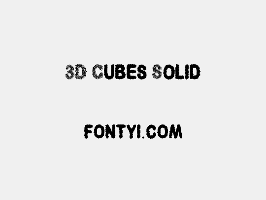 3D Cubes Solid