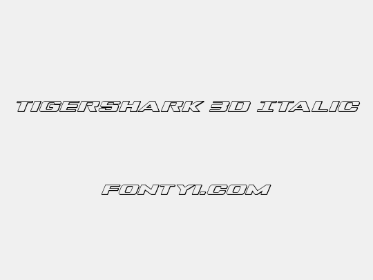 Tigershark 3D Italic
