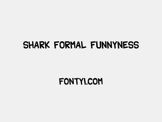 Shark Formal Funnyness
